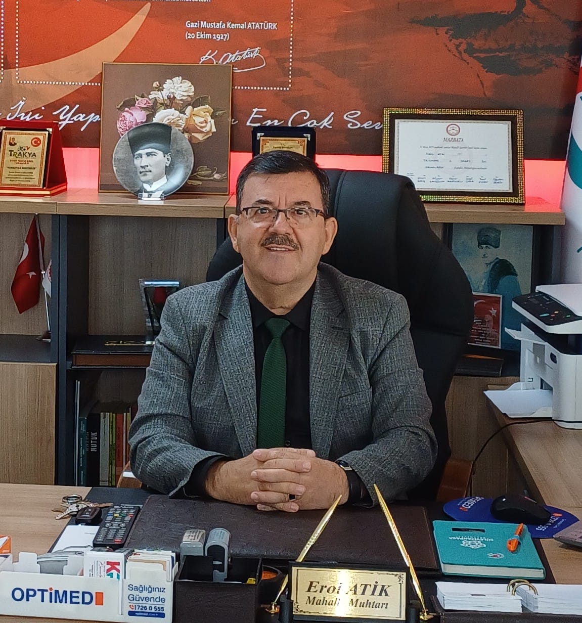 Kemalpaşa Mahalle Muhtarı Erol ATİK Yola Devam dedi…