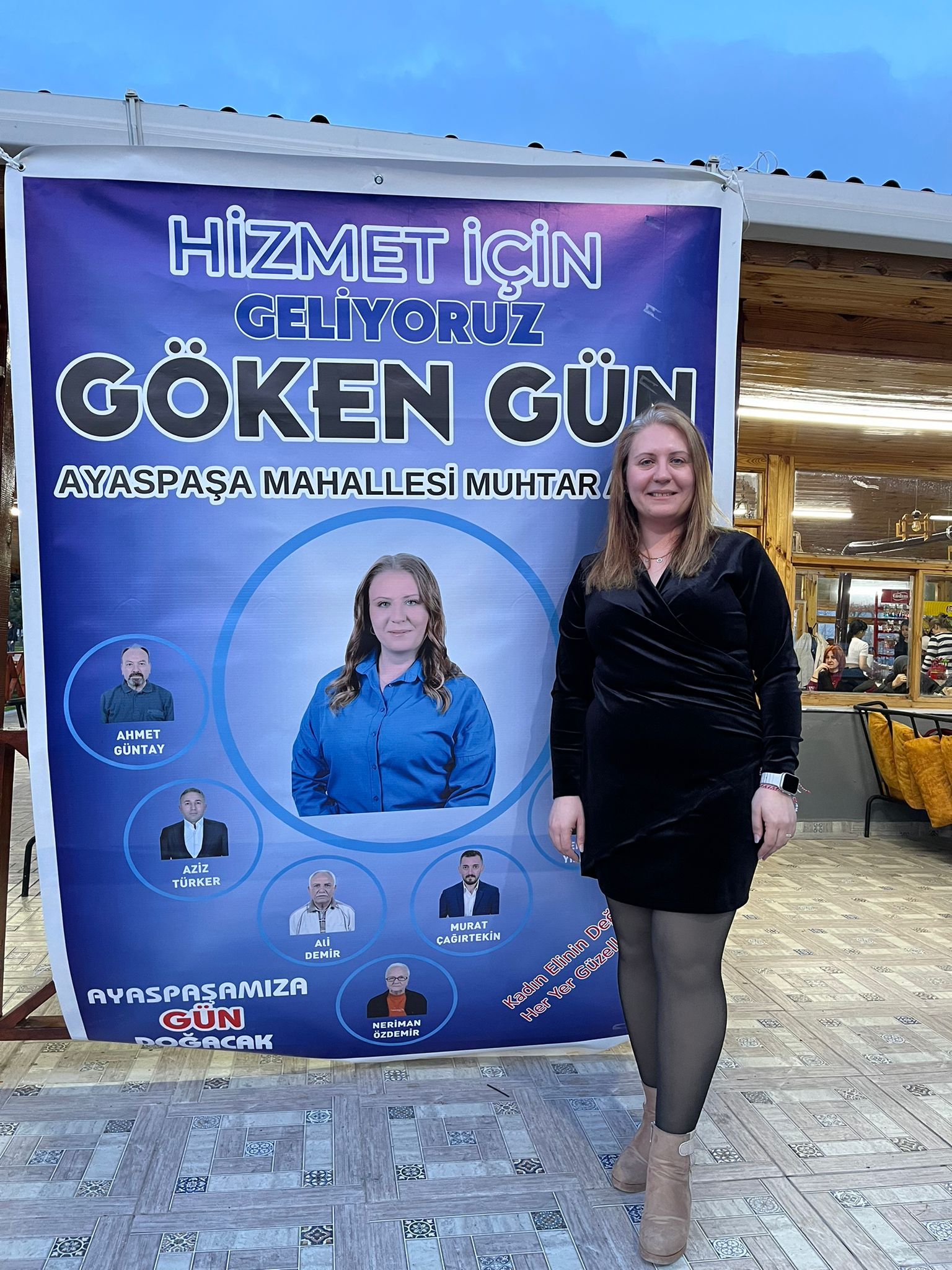 Muhtar Adayı Göken Gün Kadınlar günü münasebeti ile davet düzenledi.
