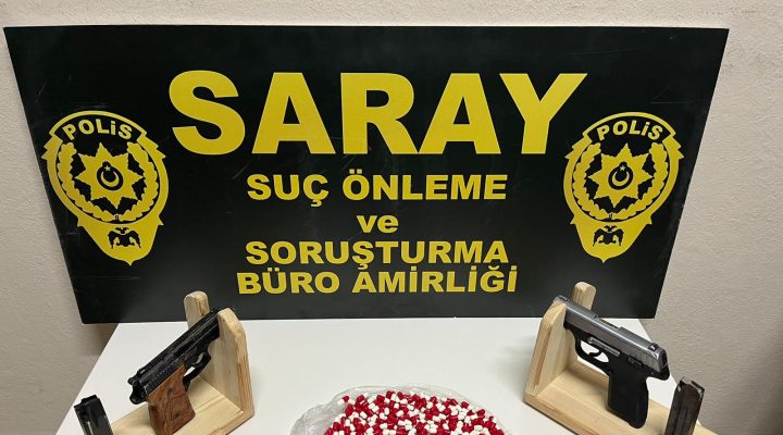 432 Uyuşturucu Hap 2 Adet Silah Ele Geçirildi!