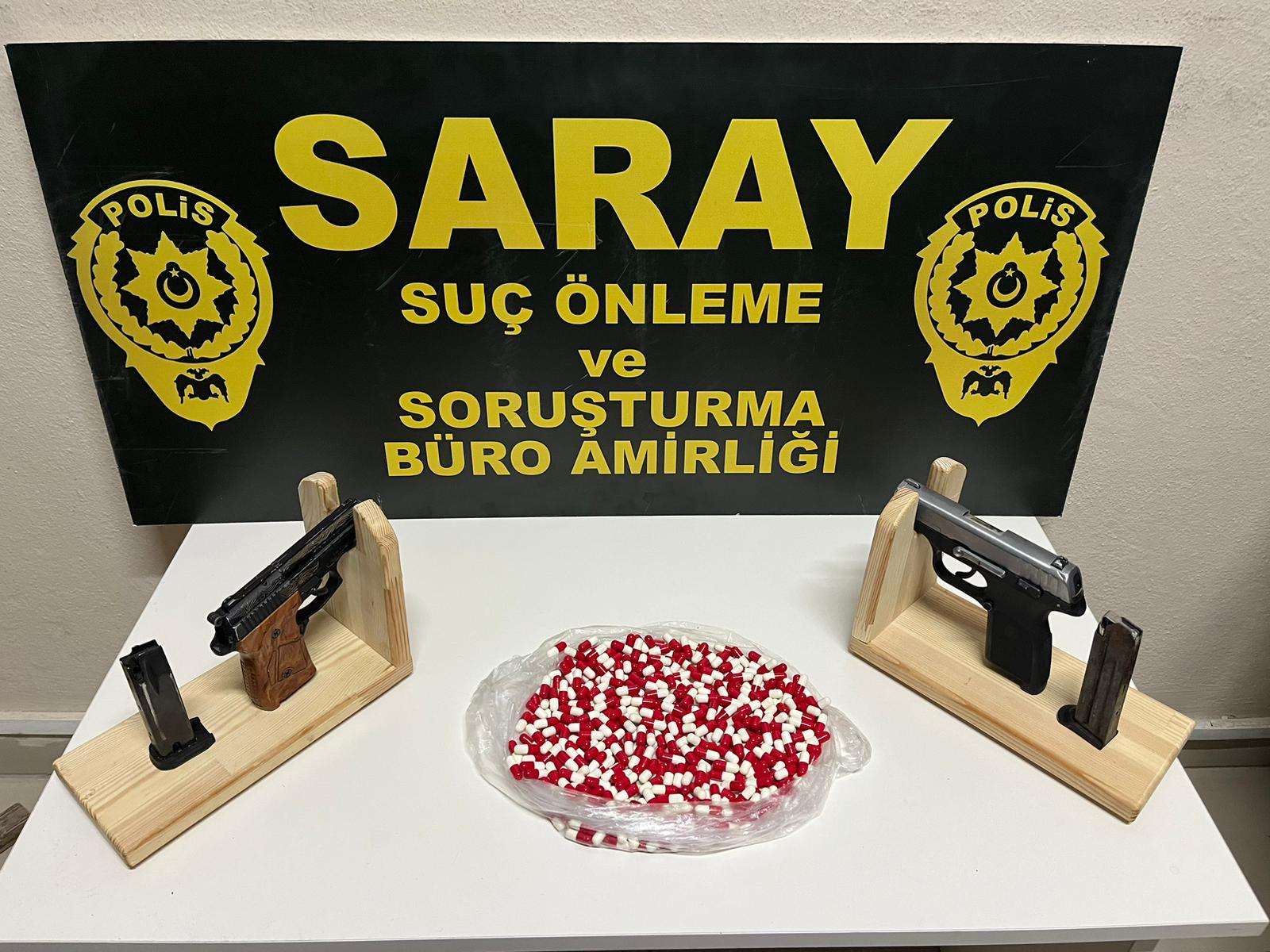 432 Uyuşturucu Hap 2 Adet Silah Ele Geçirildi!