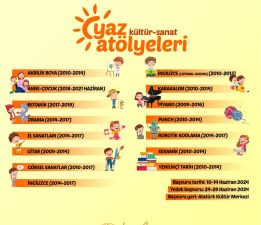 Yaz Kültür- Sanat Atölyeleri’ne kayıtlar başladı