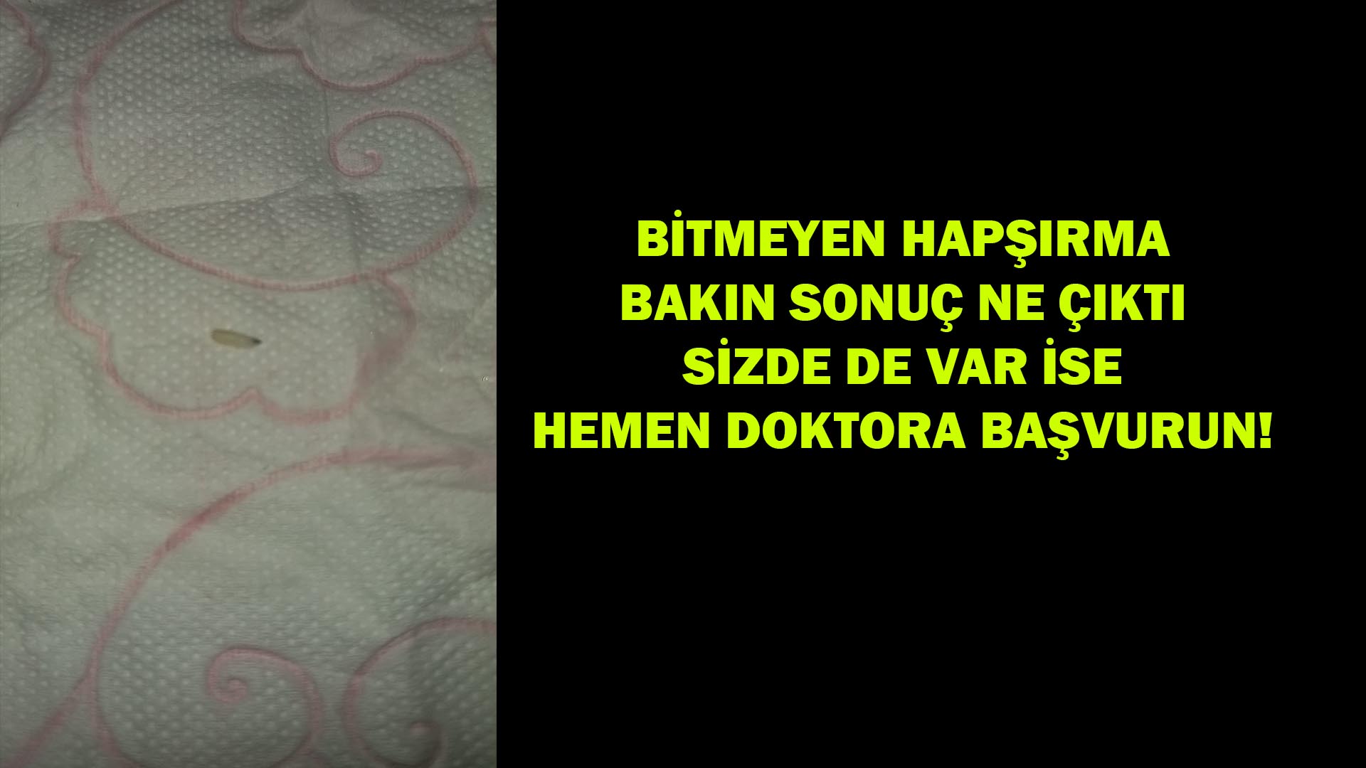 Bitmeyen Hapşırma Bakın Nedenmiş