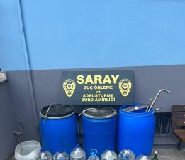 174 Litre Kaçak İçki Yakalandı