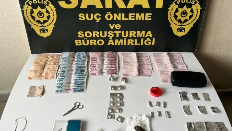 Dolandırıcılıktan aranan zanlı uyuşturucu ile yakalandı