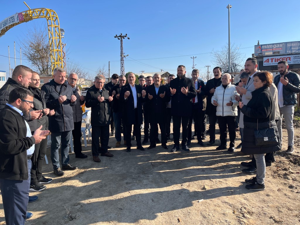 Küçük sanayi sitesinde 22 dükkanın temeli törenle atıldı
