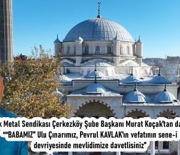 Türk Metal Sendikası Başkanı Murat Koçak Mevlide Davet Etti..