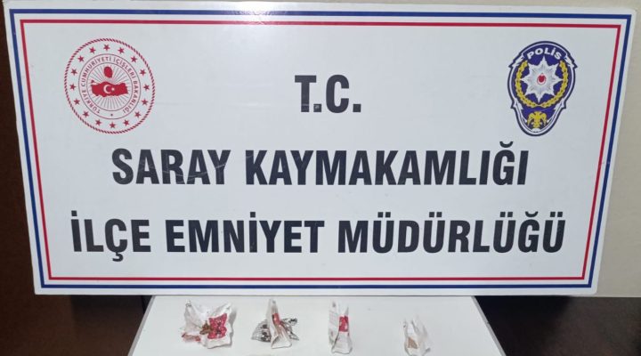 Saray’da polisten uyuşturucuya bir darbe daha