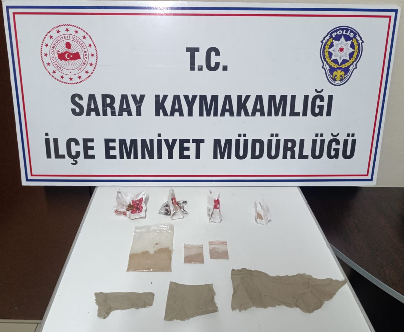 Saray’da polisten uyuşturucuya bir darbe daha
