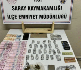 Saray’da polis uyuşturucu ticaretine bir darbe daha indirdi
