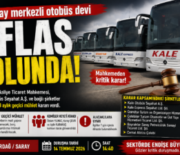 Saray merkezli otobüs devi iflas yolunda: Mahkemeden kritik karar
