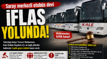Saray merkezli otobüs devi iflas yolunda: Mahkemeden kritik karar